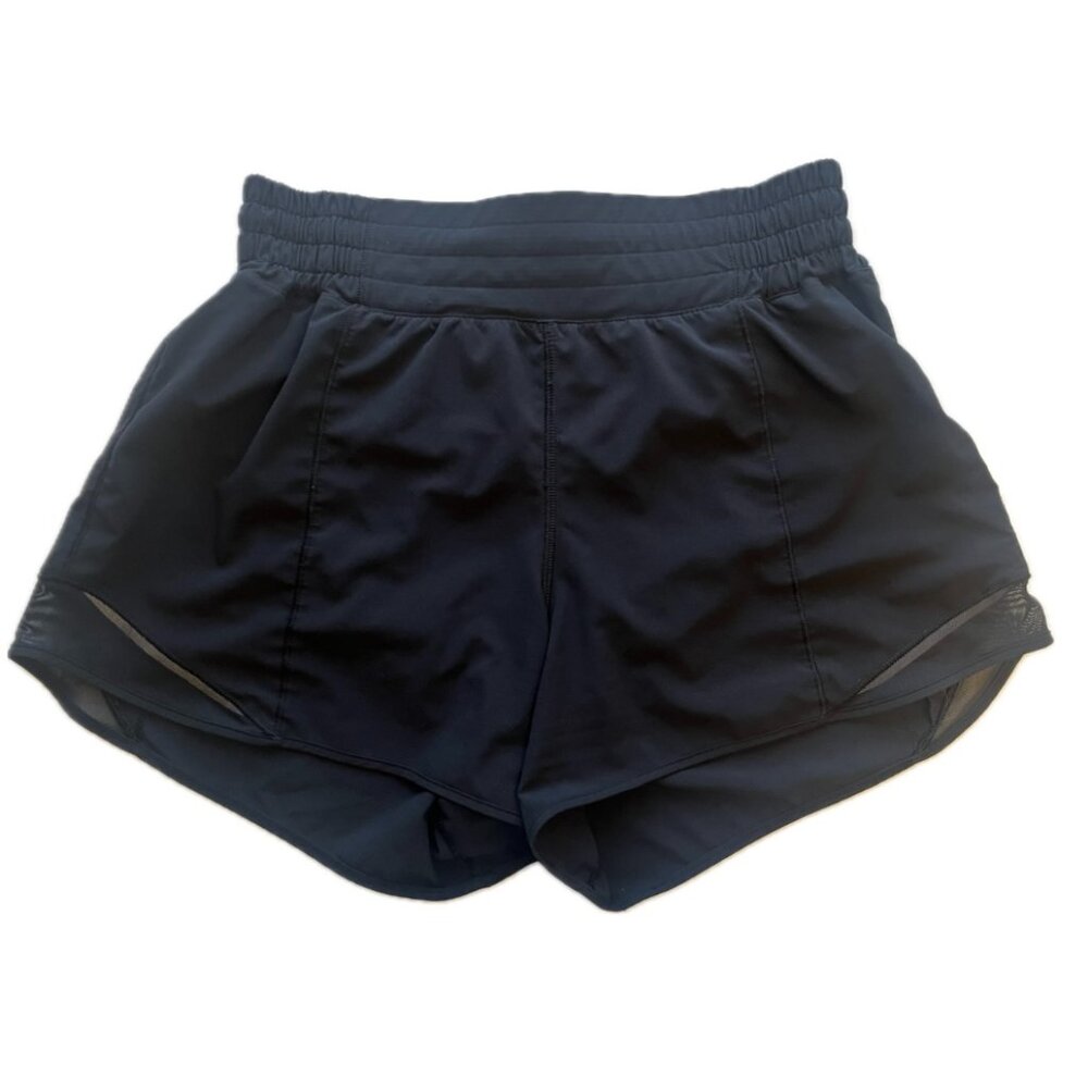 size 6 lululemon athletica hotty hot high-rise lined short 4"